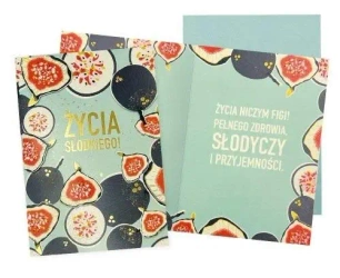 Karnet B6 Życia słodkiego figi - Kukartka