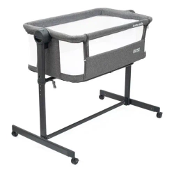 Łóżeczko dostawka Rose szare - Baby Mix