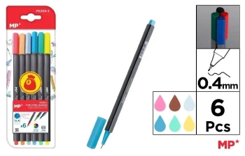 Cienkopis 0.4mm 6 kolorów - MP Main Paper