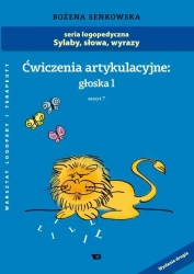 Ćwiczenia artykulacyjne zeszyt 7 głoska L A4 - Bożena Senkowska