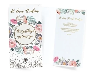 Karnet Wszystkiego najlepszego - Kukartka