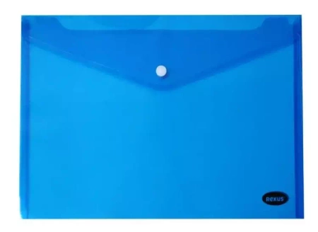 Teczka kopertowa na zatrzask 235x335mm niebieska - Beniamin