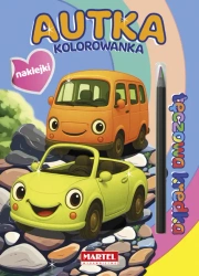 Kolorowanka z kredką Autka - praca zbiorowa