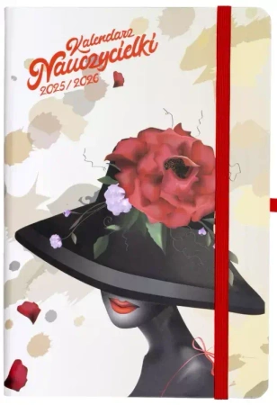 Kalendarz nauczycielki 2025/26 A5 tyg kapelusz - praca zbiorowa