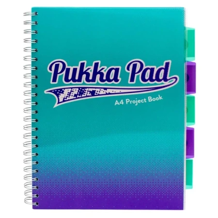 Kołozeszyt Pukka Pad A4 Fusion Project Book turkusowy - Pukka Pads