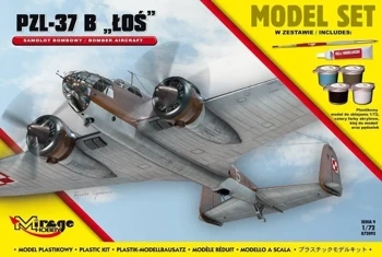 Samolot Bombowy PZL-37B "ŁOŚ" - Mirage Hobby
