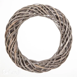 Wianek wiklynowy szary 36cm - Dalprint dpCraft