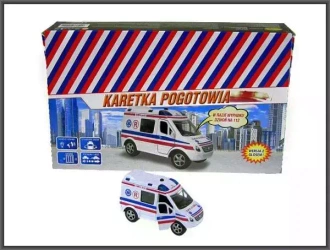 Auto Pogotowie Van 11cm z głosem p12