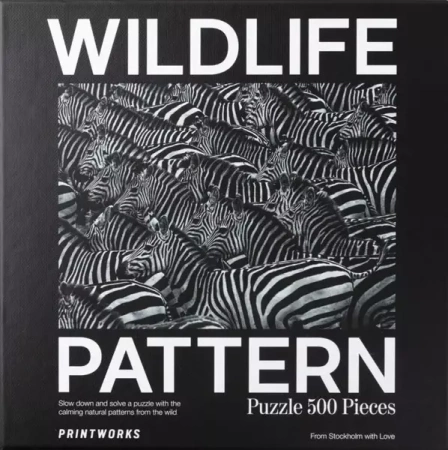 Puzzle 500 Wildlife Pattern Zebra - PRINTWORKS