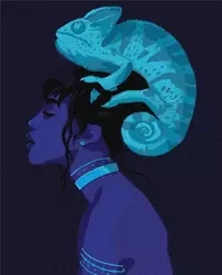 Malowanie po numerach - Neonowe piękno 40x50cm - Ideyka