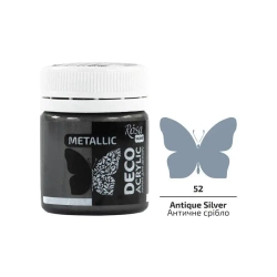 Farba akrylowa metaliczna antique silver 52 20ml - Rosa