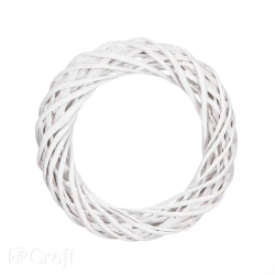 Wianek wiklynowy biały 25cm - Dalprint dpCraft