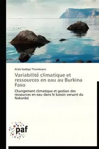 Variabilite  climatique et ressources en eau au burkina faso - THIOMBIANO-A