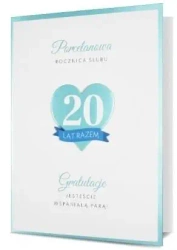 Karnet B6 Rocznica ślubu Porcelanowa HM200-2527 - Pan Dragon