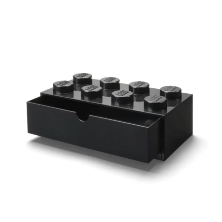 LEGO(R) pojemnik klocek z szufladą ósemka czarny - NHG