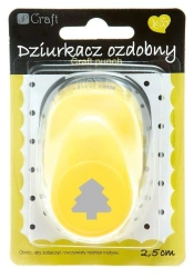 Dziurkacz ozdobny 2,5cm jodła MIX - Dalprint