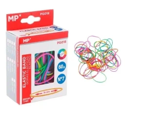 Gumki recepturki kolorowe fluor 70x2mm 60g - MP Main Paper