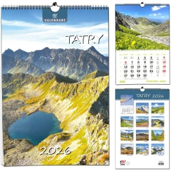 Kalendarz 2026 B3 7 planszowy Tatry - EV-Corp