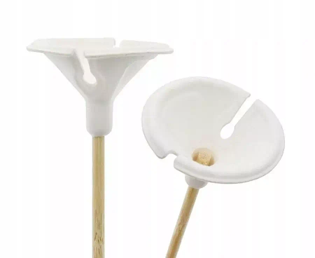 Patyczki z zatyczkami do balonów + papier 10szt - Godan