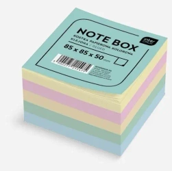 Kostka papierowa 85x85x50mm kolorowa klejona - INTERDRUK