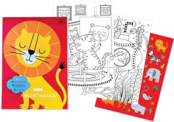 Kolorowanka z naklejkami A4/40K Bebe Kids - INTERDRUK