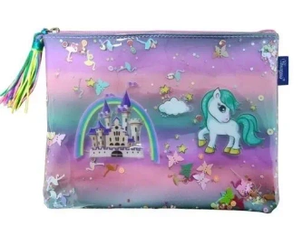 Saszetka na zamek Jednorożec konfetti - Fresh