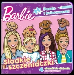 Barbie. Puzzle i kolorowanki. Słodkie szczeniaczki - praca zbiorowa