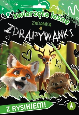 Zadanka & zdrapywanki. Zwierzęta leśne - Monika Ślizowska