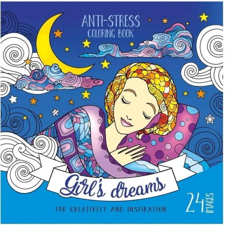 Kolorowanka antystresowa 200x200 12 Girl's dreams - Fresh