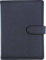 Kalendarz 2026 A5 dzienny z zapięciem ekoskóra granatowy - Panta Plast kalendarze