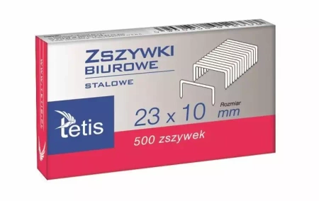 Zszywki biurowe 23x10mm GZ102-A - Tetis