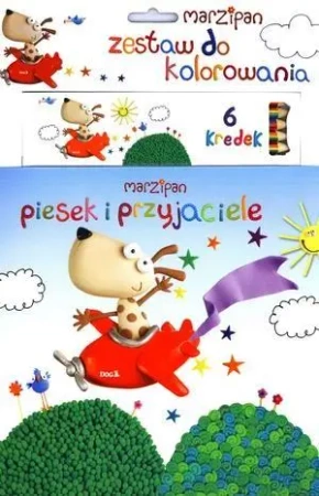 Marzipan. Piesek i przyjaciele + kredki - praca zbiorowa