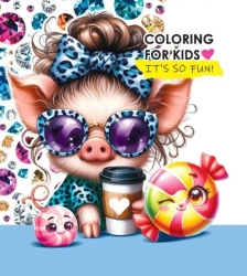 Kolorowanka 140x140 Świnka - Fresh