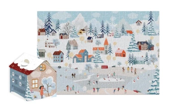 Puzzle 250 Winter Town - INTERDRUK