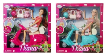 Lalka ze skuterem i akcesoriami - SWEDE