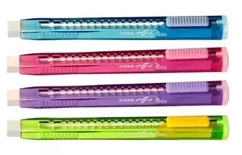 Gumka ołówkowa regulowana MIX (20szt.) GE010-M - Tetis