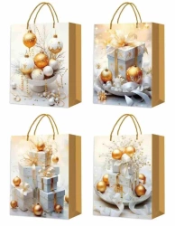 Torebka prezentowa XS Boże Narodzenie platera mix