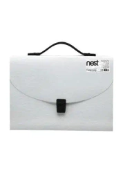 Teczka harmonijkowa z uchwytem biała - Foldermate