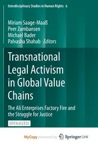 Transnational Legal Activism in Global Value Chains - Saage-Maaß Miriam