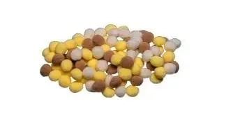 Pompony beżowe 10mm 100szt - Brewis