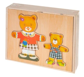 Układanka drewniana Dwa misie - Smily Play