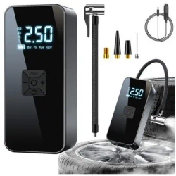 Kompresor elektr mini przenośny latarka LED - Leantoys