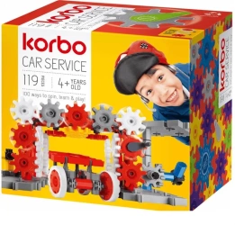 Car service klocki 119 el - Korbo