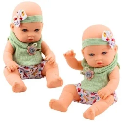 Lalka bobas w zielonym ubranku - Leantoys