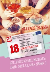 Karnet Urodziny Osiemnastka Gift-M - Armin Style