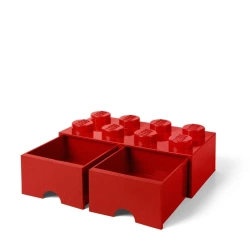 LEGO(R) pojemnik klocek z dwoma szufladami ósemka - NHG