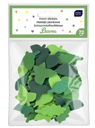 Naklejki piankowe samoprzylepne Leaves 72szt - INTERDRUK