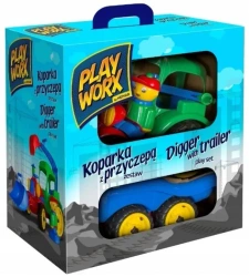 Koparka w kolorowym pudełku - Hemar Family