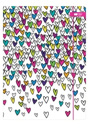 Teczka z gumką A4 My Love biała HAPPY COLOR - GDD