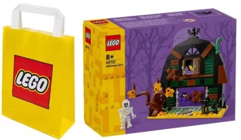 PAKIET 2W1 LEGO ICONIC 40721 HALLOWEENOWA STODOŁA+TORBA